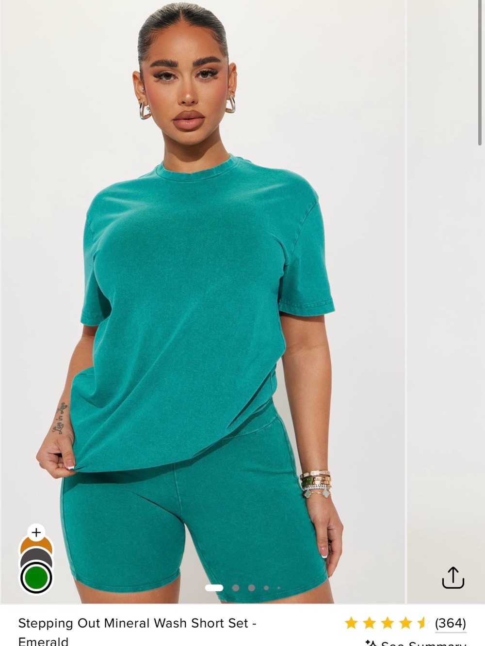 Fashion Nova Emerald Bike Shorts